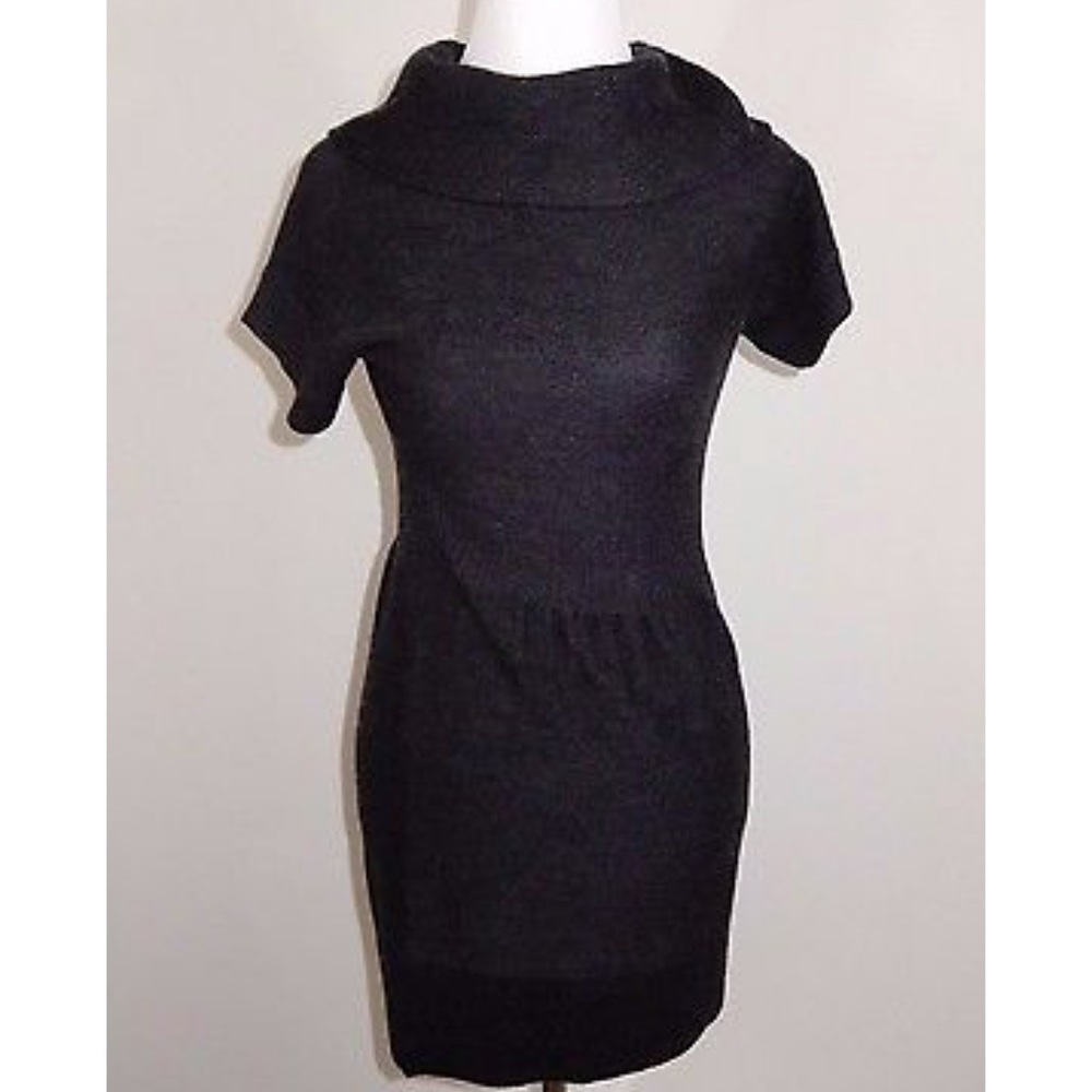 Ann Taylor Loft Grey Turtle Neck Sweater Dress